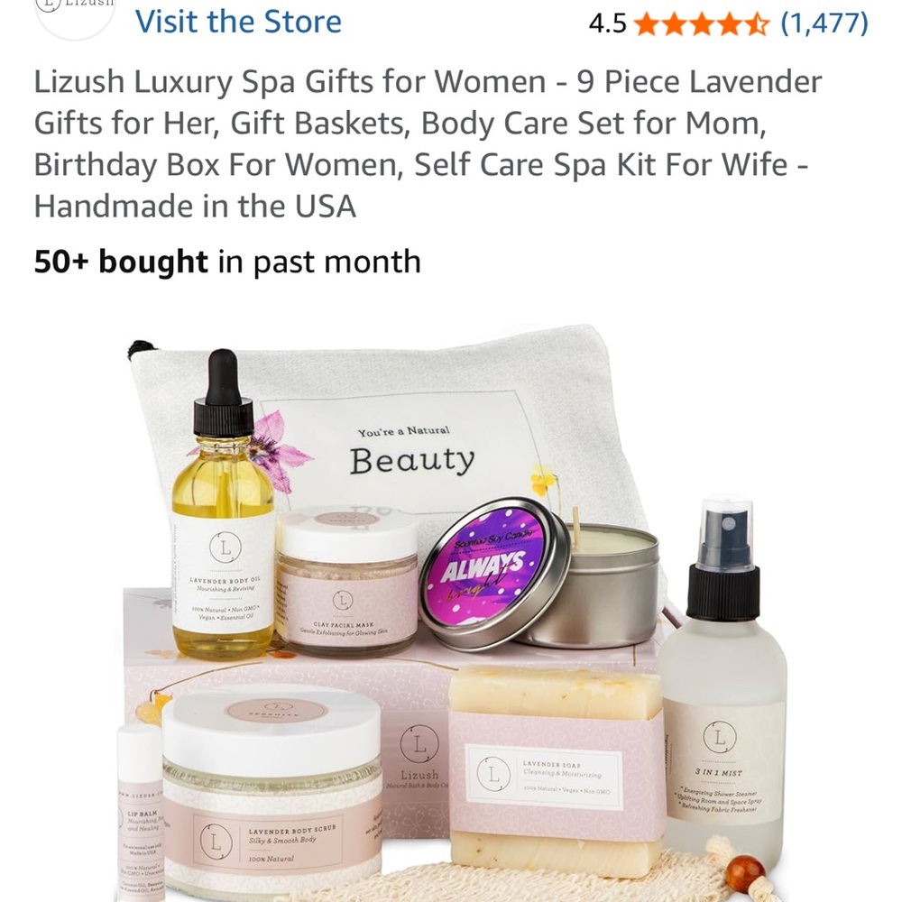 Lavender Spa Gift Set for Women